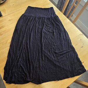 NWT Black Bandeau Strapless Dress Skirt Stretch Casual Comfort New Size XL